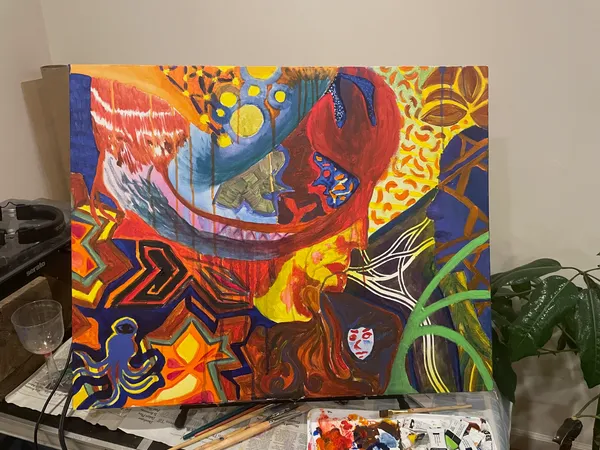 'Help From My Friends' art piece by Daniel Sosebee and friends